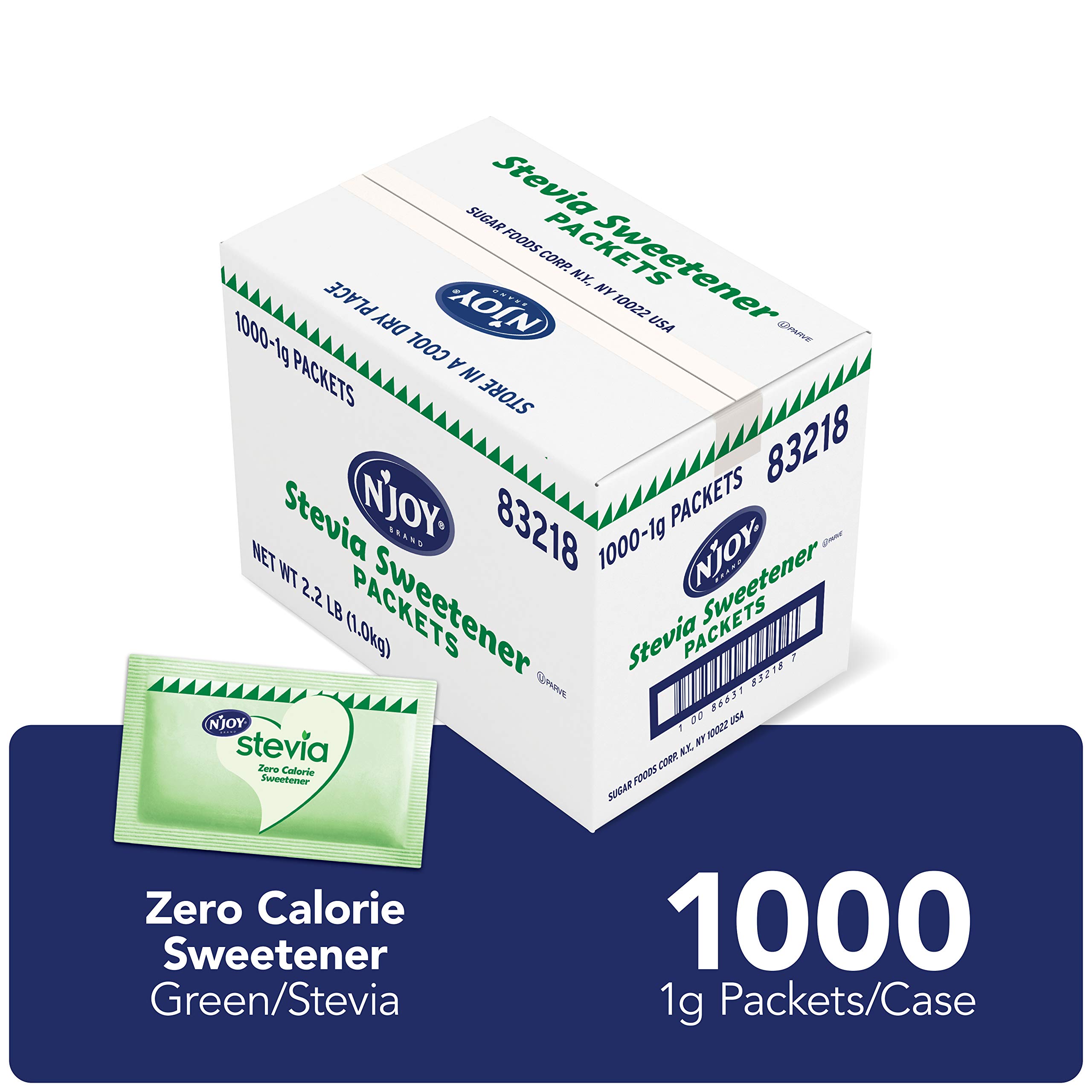 Amazon.com: N'Joy Zero Calorie Sweetener | Green Stevia Packets